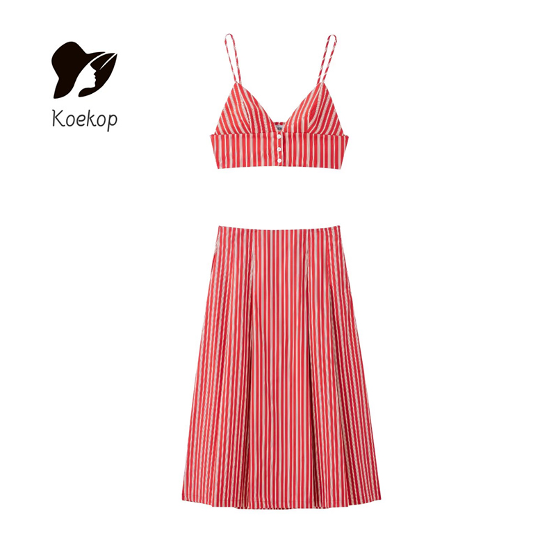 Strapless Bra Backless - Koekop ผู้หญิงแฟชั่นเซ็กซี่ลาย Halter สั้นและวินเทจเอวสูงเขาวงกตผู้หญิง Chic สุภาพสตรี