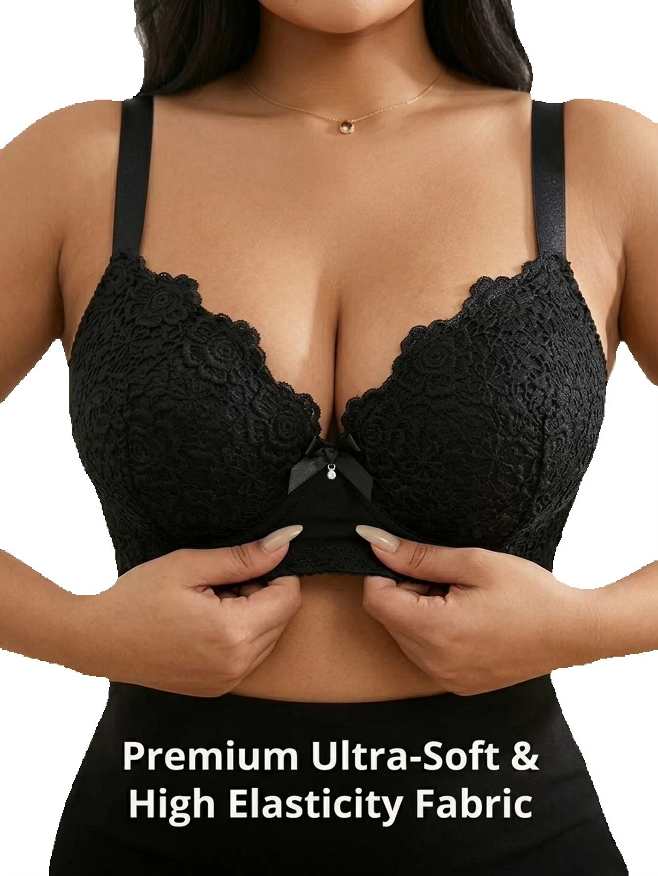 บราดันทรงสำหรับสาวพลัสไซส์ ลาย - Push Up Bra Padded บทวิจารณ์และราคา
