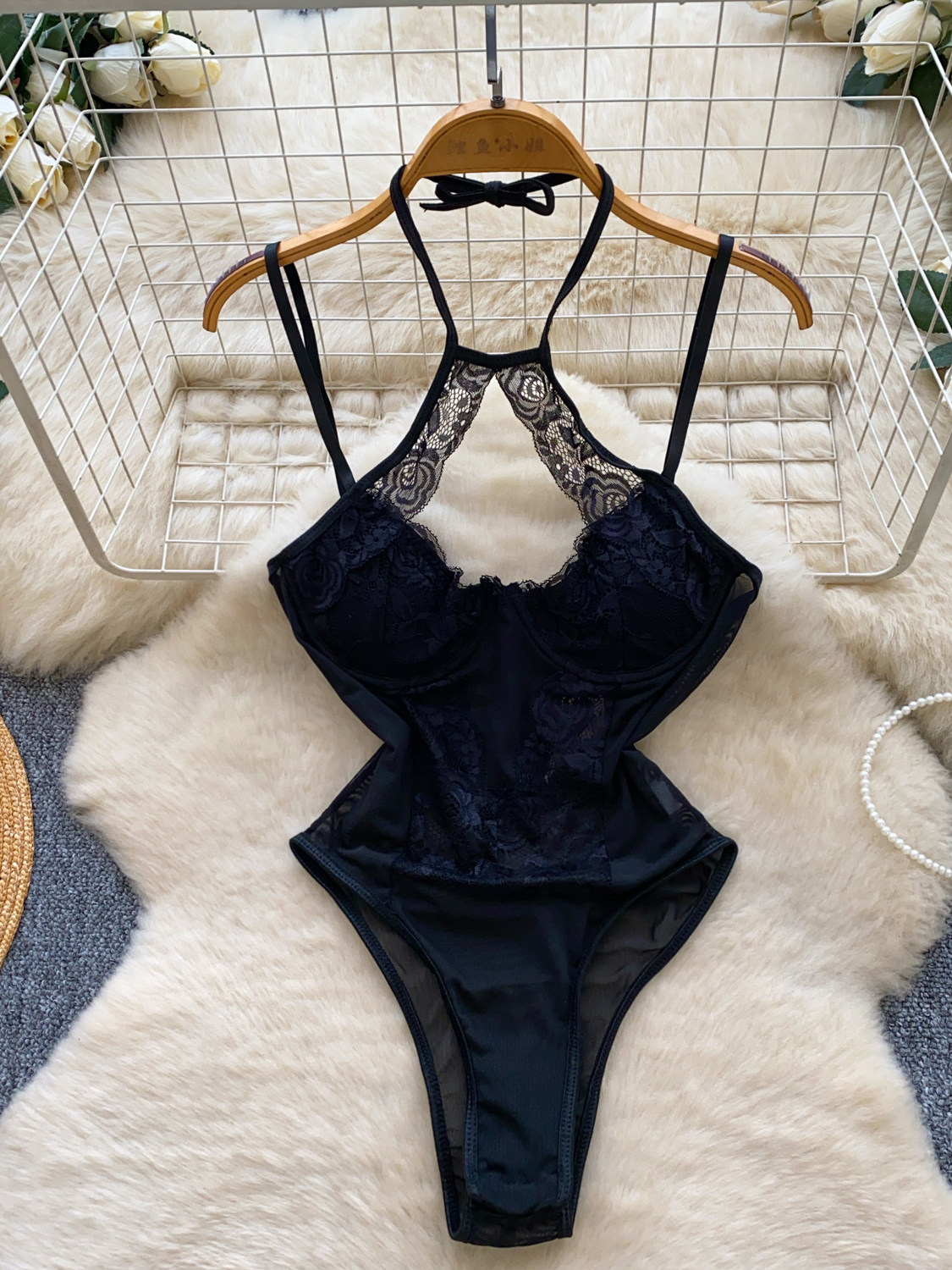 ชุดบอดี้สูทลูกไม้เซ็กซี่สำหรับ - Lace Teddy Lingerie บทวิจารณ์และราคา