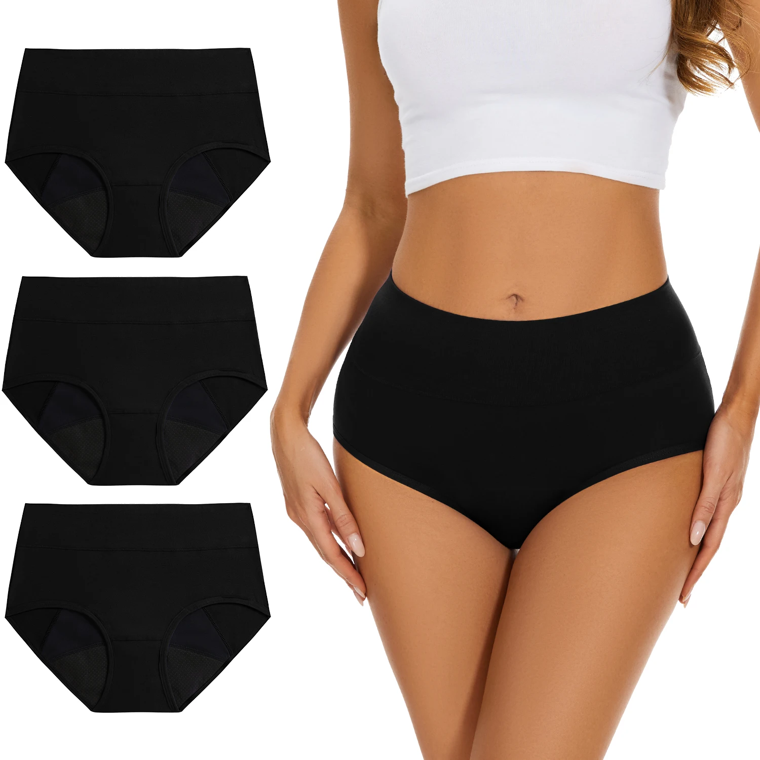 3 ชิ้น/ล็อตประจําเดือนกางเกงสํ - Period Panty Absorbent บทวิจารณ์และราคา