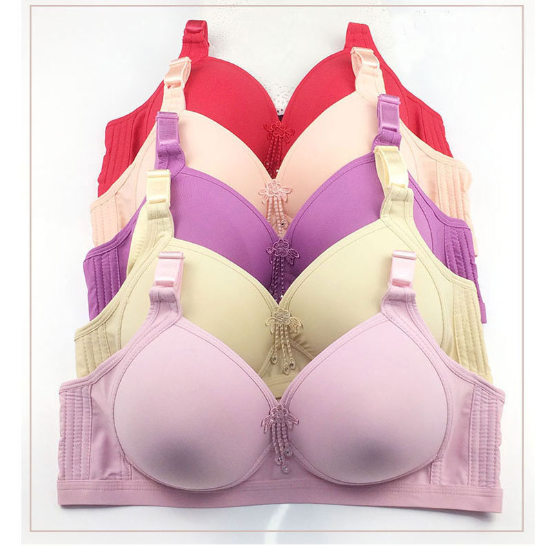 หน้าอกใหญ่ผู้หญิงเรียบ Push Up - Bralette Wireless Soft บทวิจารณ์และราคา