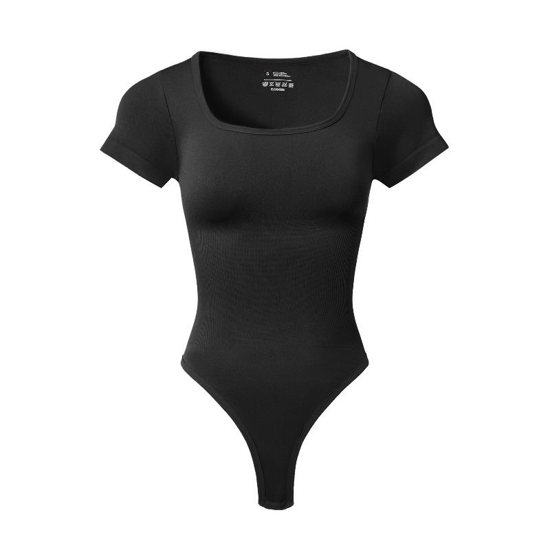 บอดี้สูทคอเหลี่ยมแขนสั้นสำหรับ - Shapewear Bodysuit Firm บทวิจารณ์และราคา